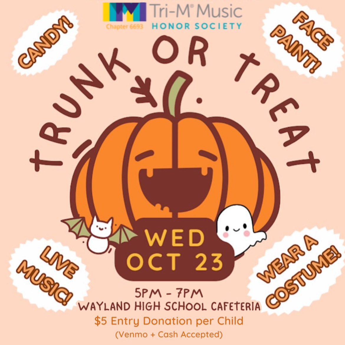 Trunk or Treat – Wednesday, October 23