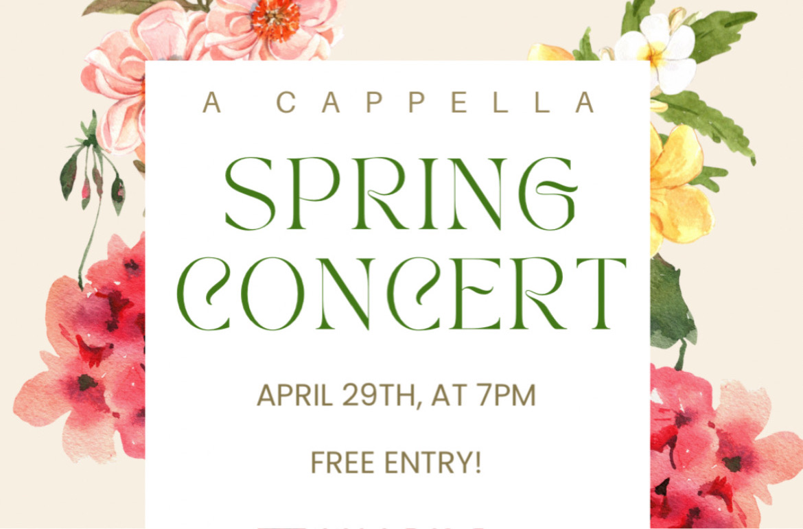 A Cappella Concert – April 29th